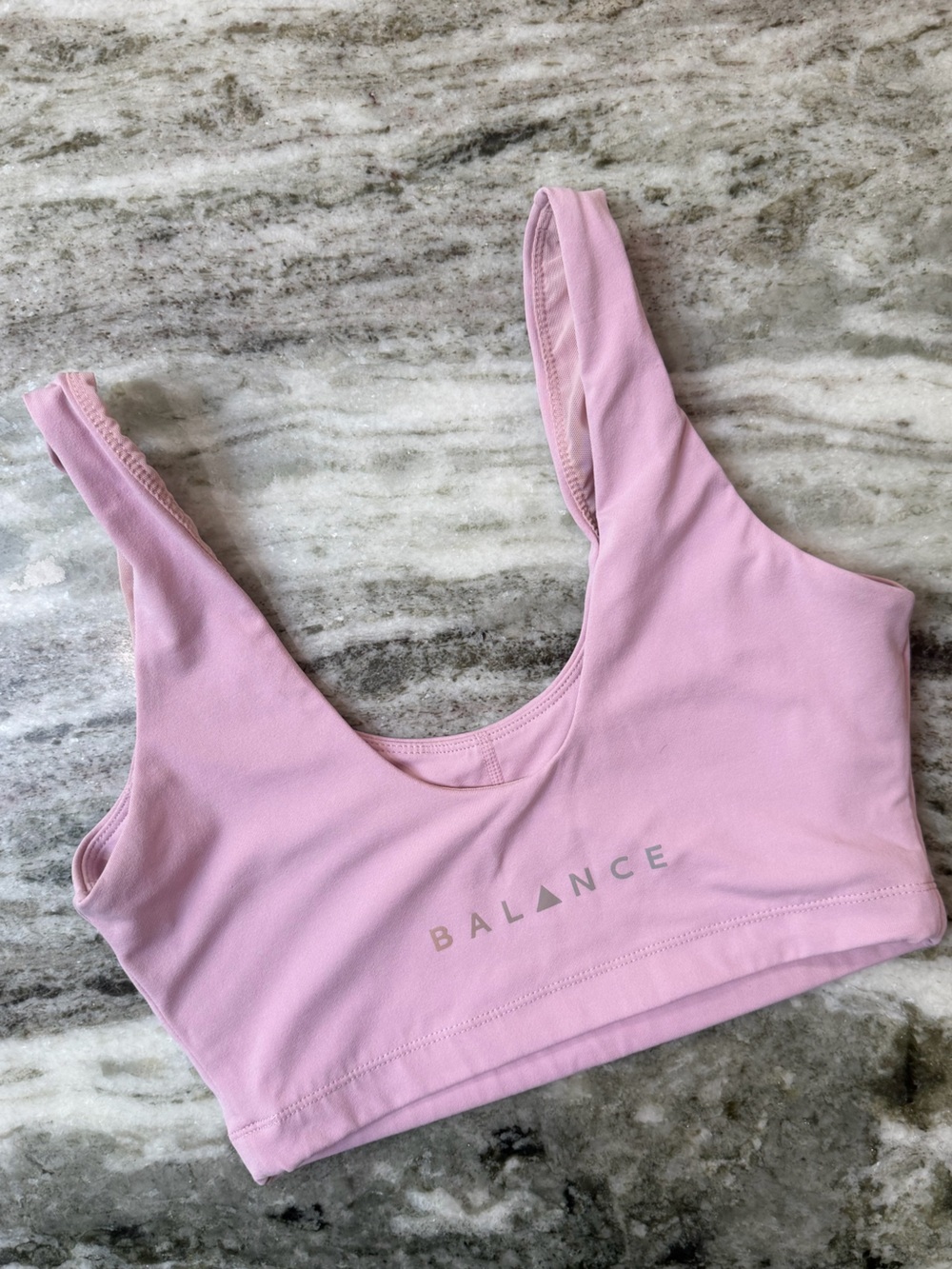 Balance Athletica Light Pink Scoop Sports Bra